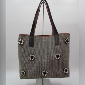 Kate Spade Black and White Checkered Tote
